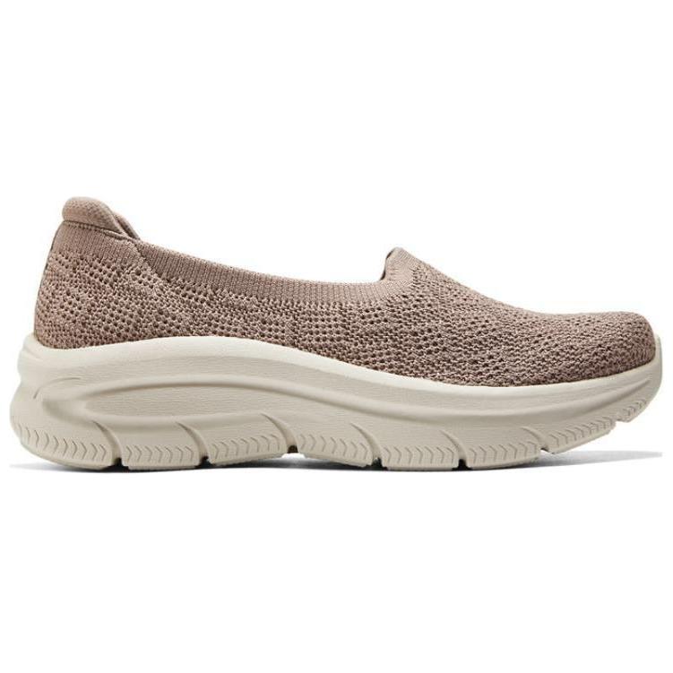 Skechers Современные DLux Ткань Удобные Простые Амортизирующие Прочные Дышащие Легкие Упругие Низкие Повседневные Кроссовки Женские кеды 158853-MOC