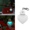 LED Light Sublimation Ornament Blanks for DIY Crafts and Christmas Decoration Clear Acrylic Heart Shaped Keyring Pendant