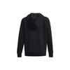 Under Armour Повседневная свободная толстовка с капюшоном на молнии, однотонная женская толстовка с капюшоном, черная 1379497-001