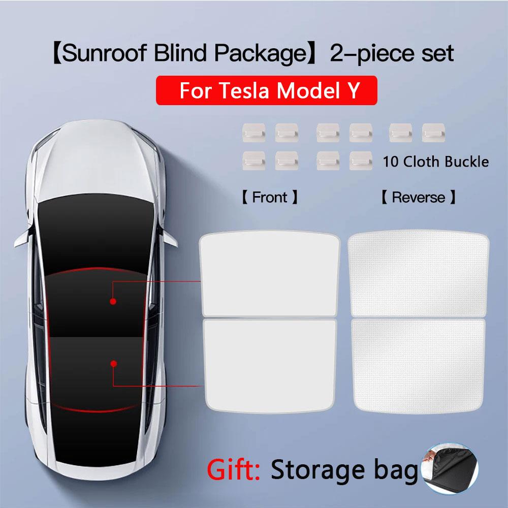 Солнцезащитные шторки для Tesla Model 3 Люк на крыше Highland 2024 Model Y 2017-24 Пряжка из ледяной ткани Солнцезащитное стекло Передний задний люк Аксессуар