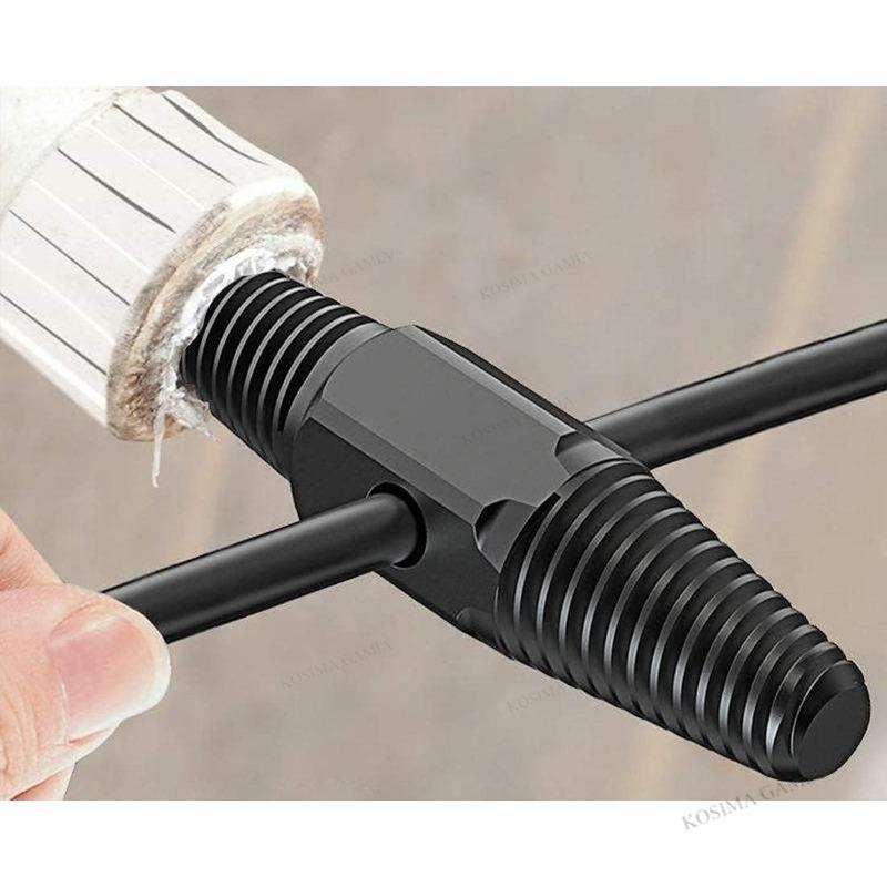Xiaomi 1/2 & 3/4 Inch Double Head Screw Extractor Pipe Screw Extractor Thread Extractor Screw Removal Tool For Faulty Pipes And Screws