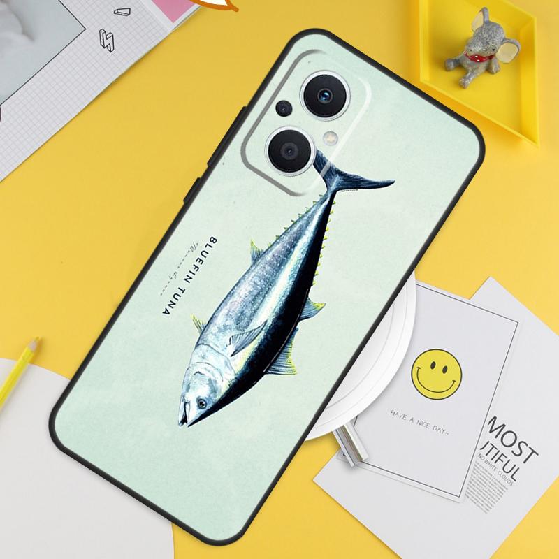 Чехол с тунцом Bluefin для OPPO Reno 7 8 8T 2Z 4Z 5Z 6 Lite 10 Pro OPPO Find X5 X6 Pro X2 Lite X3 Neo