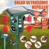 Outdoor Garden Household Solar Power Scarer Ultrasonic Vibration Wild Animal Drive For Manor Farm Rat Pest Repeller 43*16CM