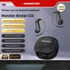 Беспроводные Bluetooth-наушники Monster C01 с открытым ухом и костной проводимостью, ультралегкие, не ощущаемые на ушах, накладные