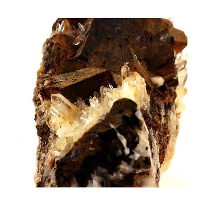 Pierres et Minéraux. Quartz + Siderite. 1792.0 ct. Allevard, Isère, France.