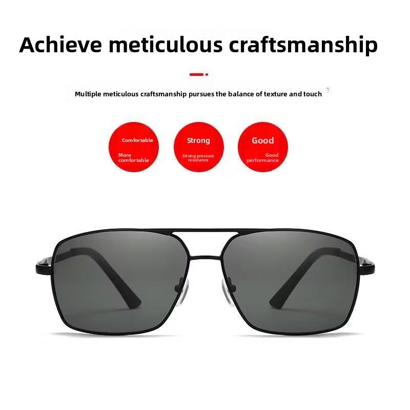 Мужские модные очки с поляризацией и большими оправами для близорукости, для вождения, антибликовые, высокой четкости, для вождения, UV400, диоптрии до -4.0