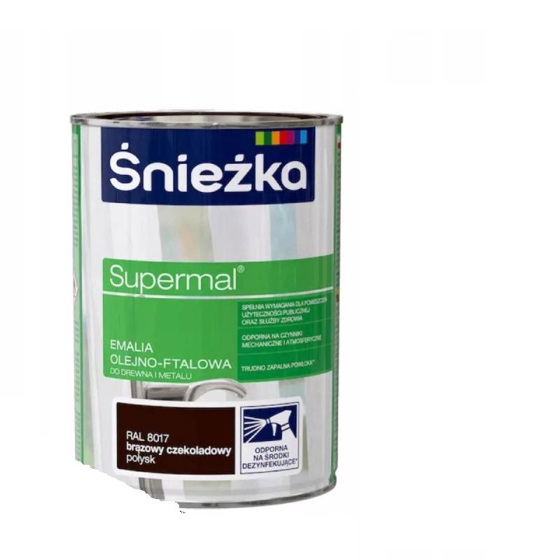 Śnieżka Supermal Ral8017 0.8L Chocolate Brown