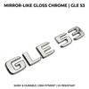 3D ABS Car Rear Trunk Letters Emblem Badge GLE 63 GLE 53 GLE 43 Glossy GJJF7 Black Chrome Decal Sticker For Benz W166 W167 Accessories