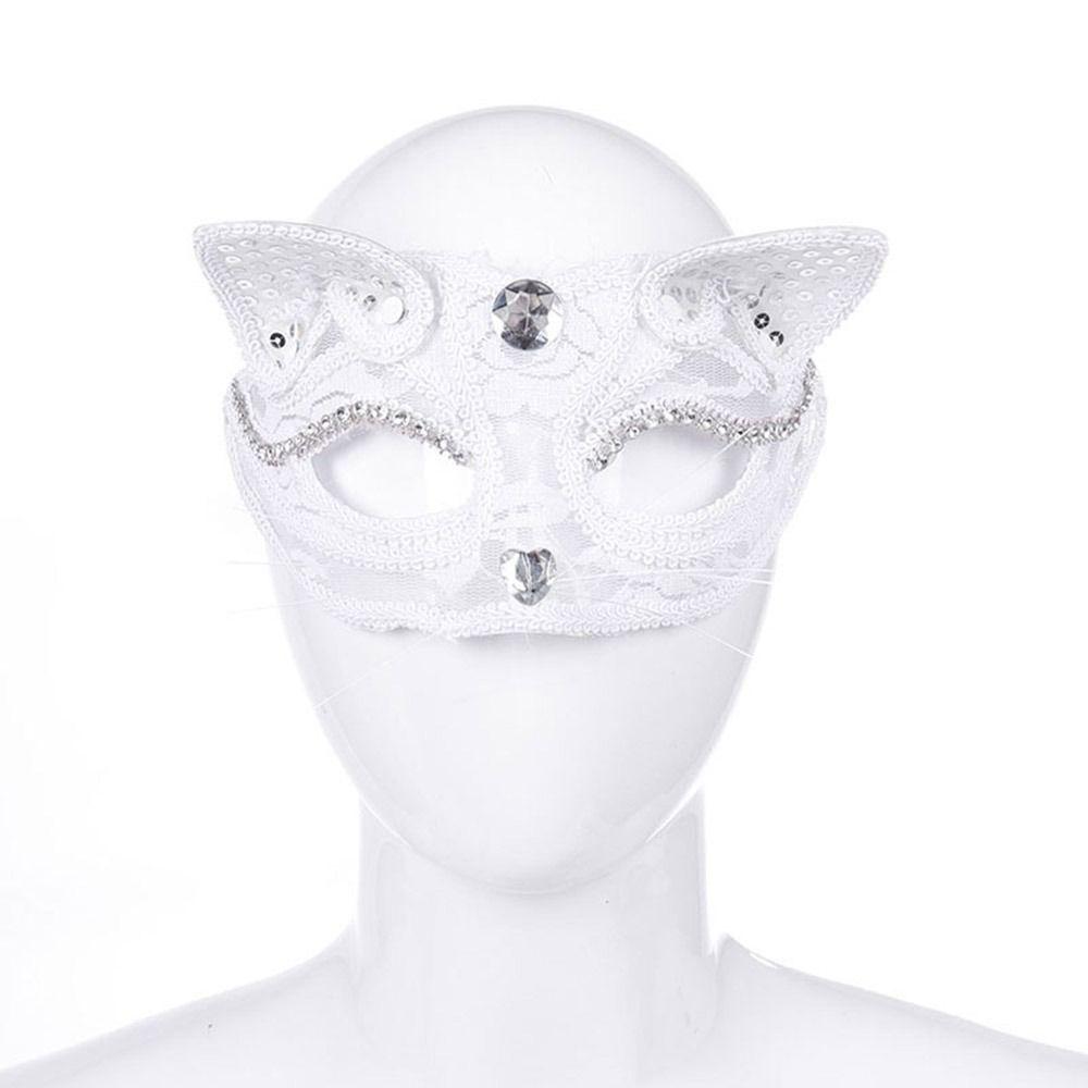 Party Cosplay Prom Props Costume Eye Mask Venice Mask Cat Face Masks Lace Masquerade Party Supplies