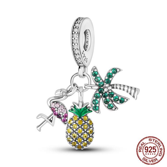 The New Pendant Beaded Charms Fit Bracelet 925 Sterling Silver Women DIY Fine Jewelry