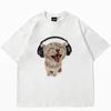 Unisex Cats Print Top Women's Cute Cat Printed Short Sleeve T-shirt Women's Harajuku Fashion Couple Loose Street Style Y2K Clothing