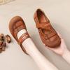 Новые римские туфли-лодочки женские туфли из коровьей кожи на плоской подошве ленивые туфли женские туфли Мэри Джейн широкие осенние туфли для вождения женские туфли на плоской подошве