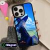 Чехол для мобильного телефона Magsafe Wandering Witch Elaina с матовой поверхностью для iPhone 17 16 15 14 13 12 11 Air Pro Max Plus Цветная крышка