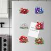6Pcs Acrylic Special Shape Turkey Diamond Art Magnets Decals Diamond Painting Refrigerator Magnet Diamond Painting Fridge Magnet