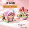 3D бумажный дом-пазл: Ручная поделка-модель для раннего развития детей от 3 до 6 лет