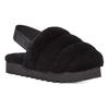 UGG Кроссовки женские Super Fluff Slipper черные 1121751-BLK