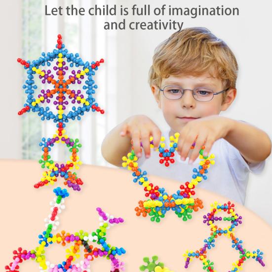 60/100/200 шт. развивающие трехмерные экологически чистые кирпичные игрушки снежный цветок мозговая игра развлекательная игрушка