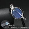 Folding Reading Glasses With Box Men Anti Blue Light Metal Round Square Eyewear Presbyopia Eyeglasses Frame Diopter +1 .0 To +4 .0