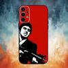 Классический фильм S-Лицо со шрамом Чехол для телефона для Samsung S26,25,24,23,22,30,21,10,9,Ultra,Plus,Lite Черный Мягкий чехол