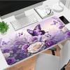 Butterfly Garden Xl Gaming Mouse Pad Nonslip Rubber Base Stitched Edge Waterproof Desk Mat For Pc Laptop Gamer Office Computer Accessories C927141