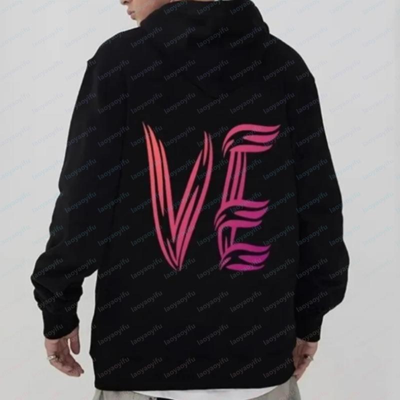 Printed Love Couple Sweatshirt Lover Hoodie for Both Men/ Women Autumn Long-sleeved Hoodie for Women Couple Matching Streetwear
