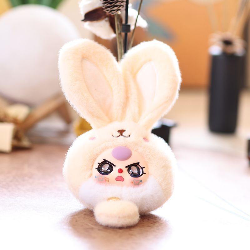 Plush Bunny Keychain With Soft Short Pile Pp Cotton For Kids And Collectors
