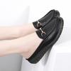 Women Soft Mules Loafers Slip On Slippers Casual Elegant Summer Breathable Leather Black Moccasin Shoes