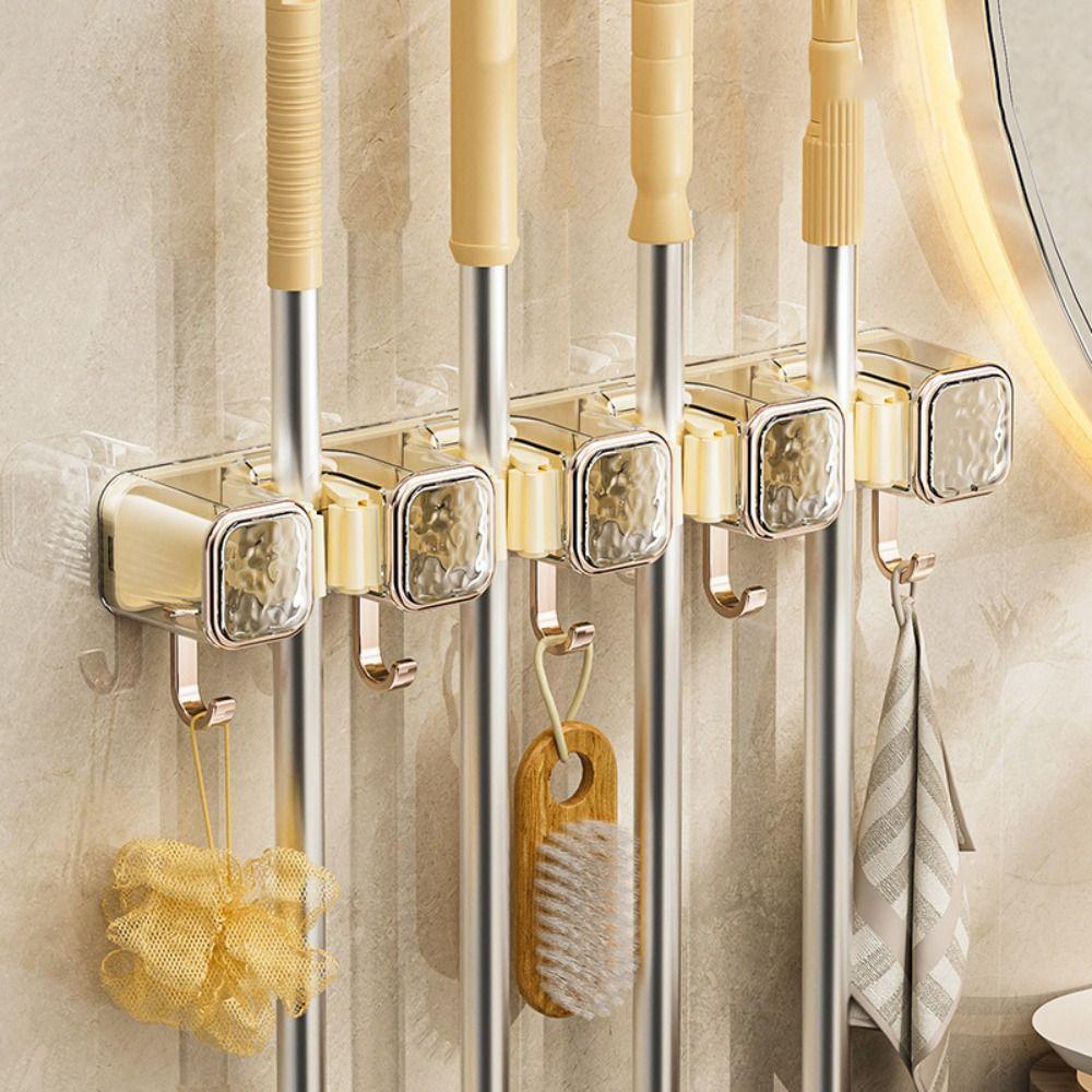 Настенный держатель для швабры, вешалка для хранения, органайзеры для метел, новая стойка для держателя швабры