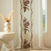 European Classical Floral Blackout Sheer Curtains for Balcony, Living Room, Bedroom, Bay Window