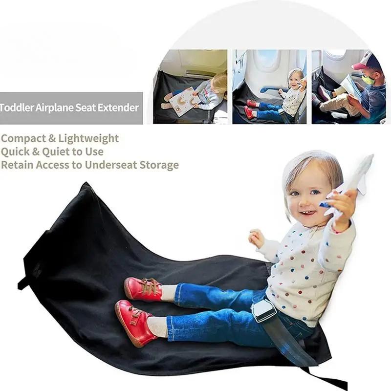 Детская надувная кровать для путешествий в самолете, портативный удлинитель сиденья для детей, подставка для ног, дорожная подставка для ног, гамак-коврик, аксессуары для путешествий в самолете