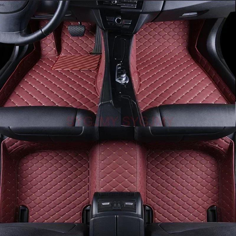 Custom 3D Car Floor Mats for Porsche Cayenne 2018-2024 2011-2017 Cayman 2013-2016 Interior Accessories Artificial Leather