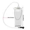 Transparent Brake Fluid Reservoir 1L Brake Bleeder Bottle with 60cm Hose & Universal Rubber Adapter Manual Brake Bleeder Device