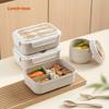 Ланч-бокс Набор столовых приборов для девочек легкая еда для похудения раздельный ланч-бокс для микроволновки студенты школа офис Bento Box