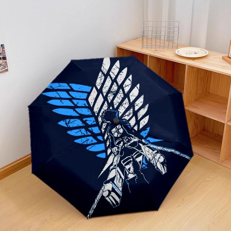 Attack on Titan Automatic Umbrella - Suitable Travel Outdoor Portable Umbrella Birthday Gift Daily Essentials