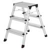Aluminum Ladder, Household Ladder, Lightweight 3 Kg, Folding Multifunctional Steps On Both Sides 2 X 3 Steps Glt23k Lumarko!