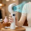 USB Rechargeable Electric Hand Fan with LED Display Highspeed Cooling Fan  Outdoor Travel