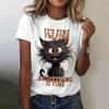 Women's T Shirt Cute Cat Pattern 3D Print Summer Short Sleeve T-Shirt Casual Streetwear Fashion Oversized Male Clothing Pullover
