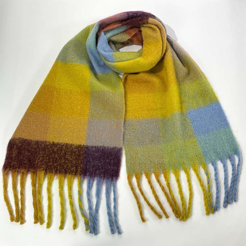 Scarf Warm Scarf Large Shawl Plaid Plaid