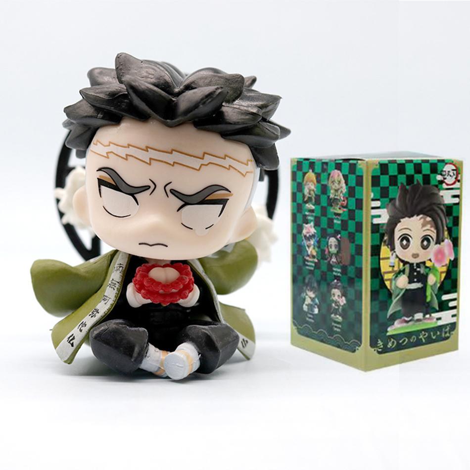 Demon Slayer Tanjiro Kamado Nezuko anime cartoon figure blind box creative personalized statue model ornament surprise gift box