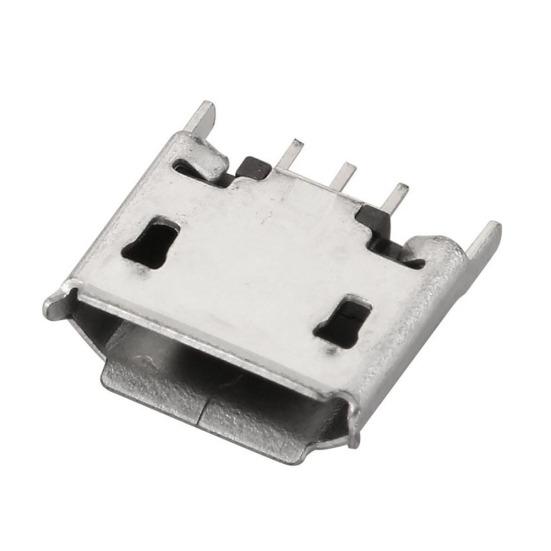 10 шт., разъем Micro USB типа B, 180 градусов, DIP, 5 контактов, гнездовой разъем для пайки печатной платы