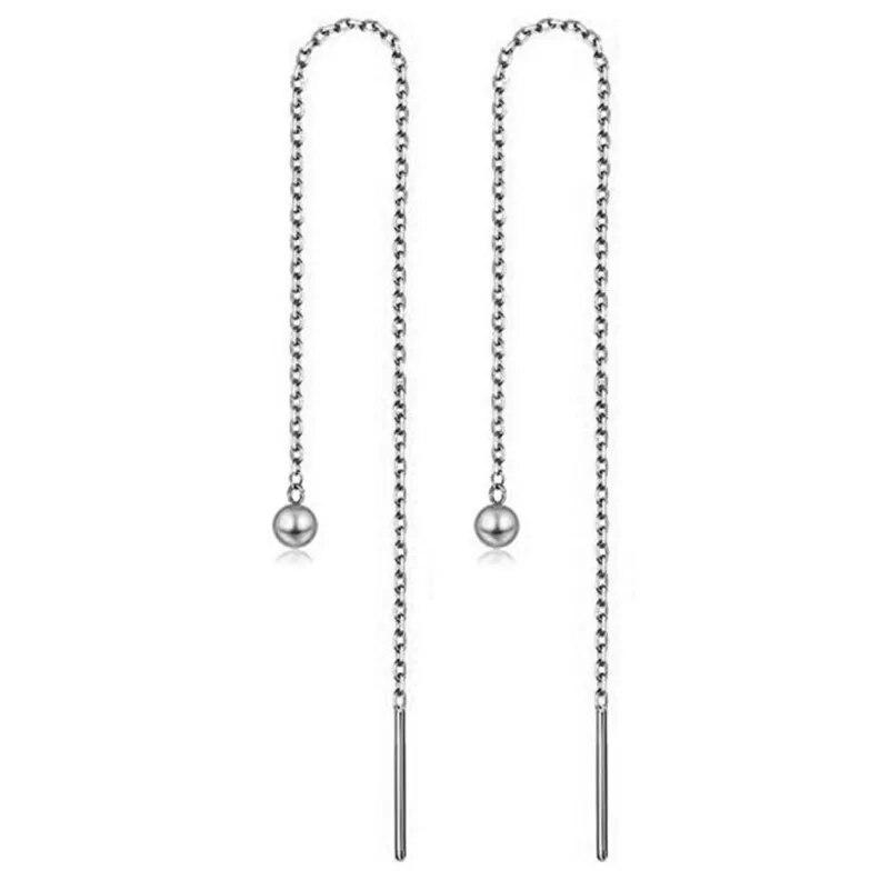MinaMaMa длинная тонкая цепочка из нержавеющей стали с кисточками и звездами, серьги-бабочки для женщин, модные ювелирные изделия