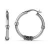 925 Sterling Silver Jewelry Bali Hoop Click Top Earrings for Women