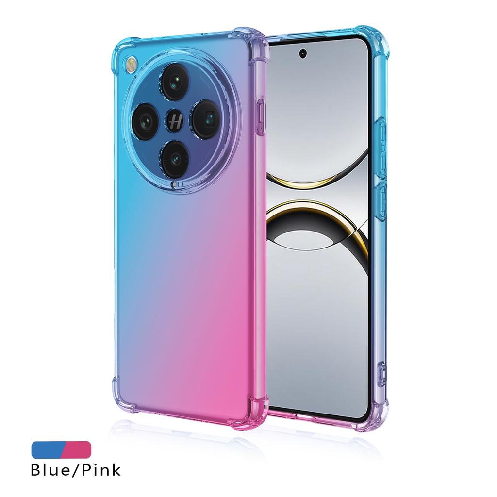 Градиентный силиконовый чехол для Find X8 Pro X 8 X7 Ultra X6 Pro Четыре угла противоударные подушки безопасности Мягкая прозрачная задняя крышка TPU для OPPO Find X8pro