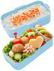 Skater Bento Box, 2-Tier, 600ml, for Women, with a Soft Domed Lid, featuring Sumikkogurashi characters, Atsumarundzu, Made in Japan, PFLW4AG-A