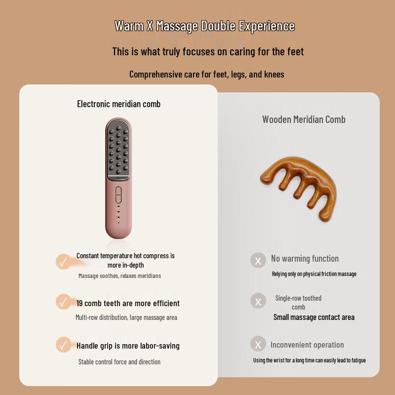 K·SKIN Electric Heated Meridian Massage Comb
