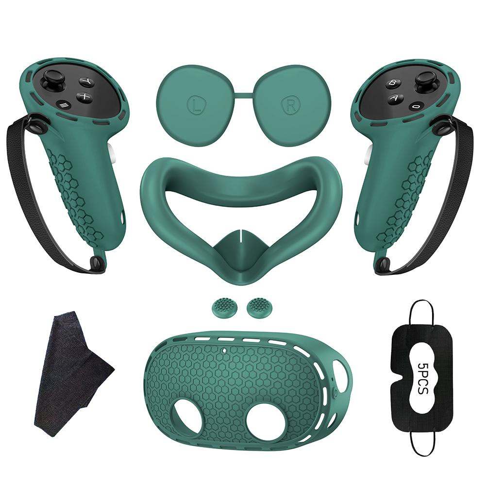 Protective Cover Controller Grips VR Shell Cover VR Silicone Case Face Cover Lens Cover for Meta Quest 3S