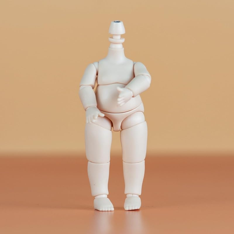 YMY 9,8 см грушевидное кукольное тело YMY 1/12 1/8 BJD GSC Кукольная голова Мини 1/12 Масштаб Милая толстая фигурка Подходит для подарка на Новый год молочно-белый