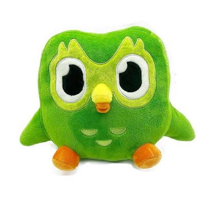 Прекрасная зеленая плюшевая игрушка Duolingo Сова Duo Plushie of Duo The Owl мультфильм аниме кукла-сова мягкая мягкая игрушка детский подарок на день рождения