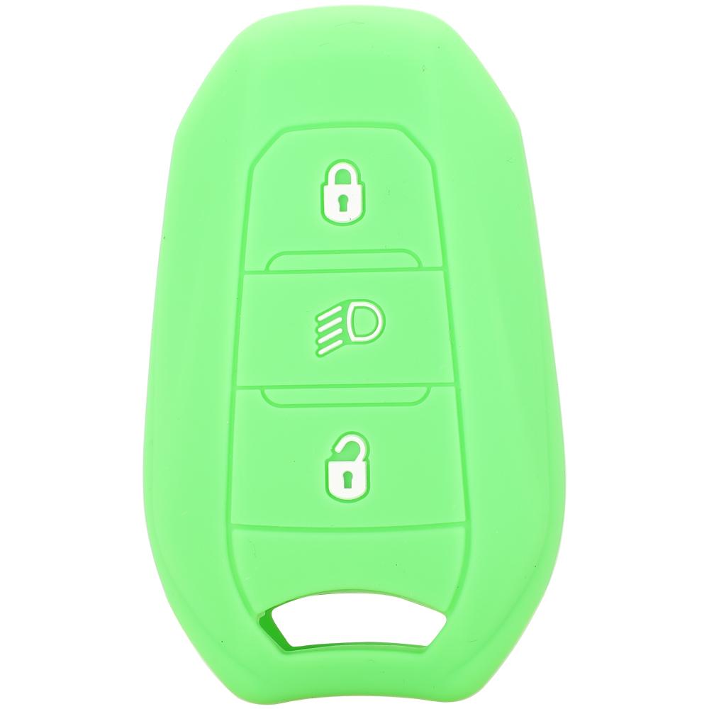 Jingyuqin Чехол-держатель для ключа-брелока автомобиля для Peugeot 208 DS3 5008 DS5 DS6 для Citroen C4 C5 X7 Силиконовая резина Смарт