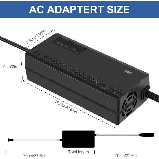 (5 Plugs) 29.4V 2A Fast Battery Charger Universal For 24V 25.2V 25.9V Lithium Battery Electric Scooter Replacement Charger - 5 In1 Plugs